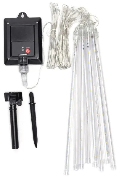 Aigostar - Ghirlandă de Crăciun solară cu 192 LED-uri, 8 m, IP65, alb cald