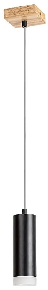 Pendul din lemn stil nordic cu 1 spot Toras