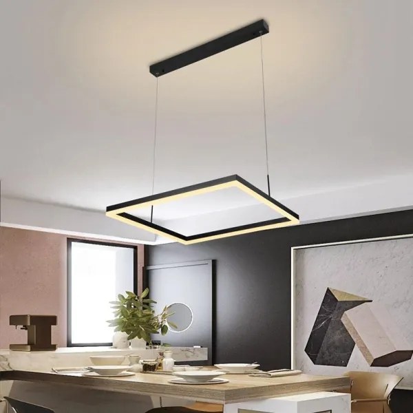 Lustră LED dimabilă pe cablu LED/55W/230V 3000-6500K + telecomandă