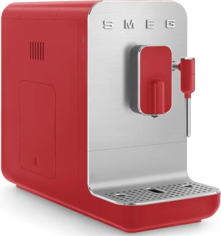 Espressor automat SMEG Collezione BCC02RDMEU, 1350 W, 19 bar, 1,4 l, 8 functii, Rasnita incorporata, Cafea boabe, Spumare lapte, Rosu