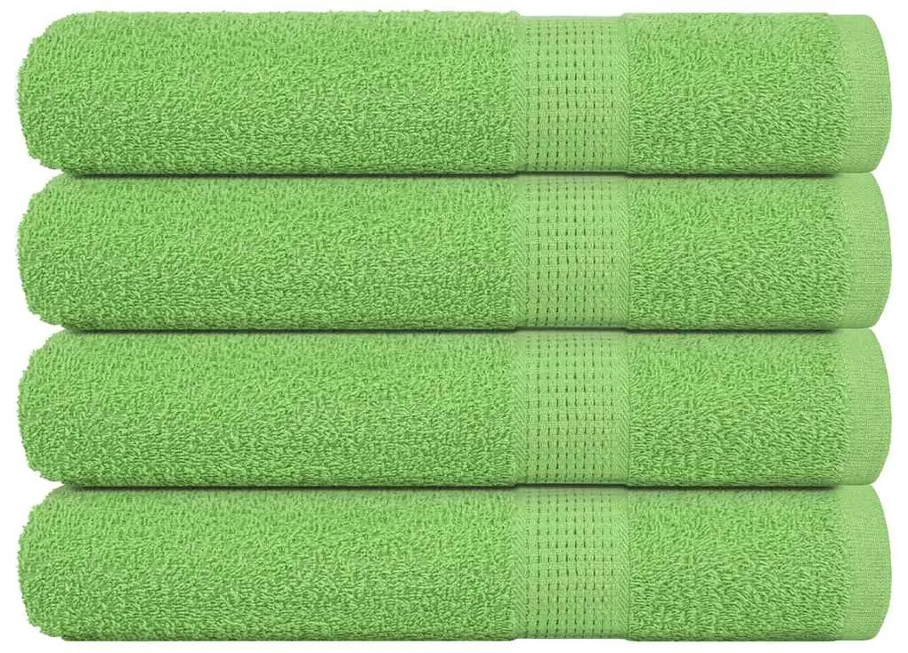 vidaXL Prosoape saună 4 buc Verde măr 80x200 cm 360 g/m² 100% bumbac