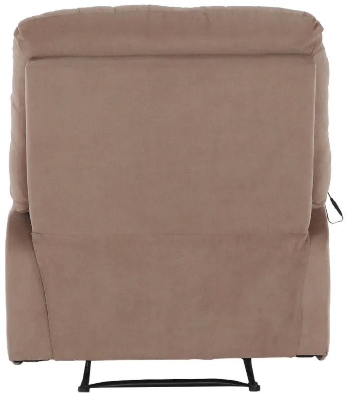 Fotoliu de masaj, reglabil, material textil grej TAUPE, LAMBERT