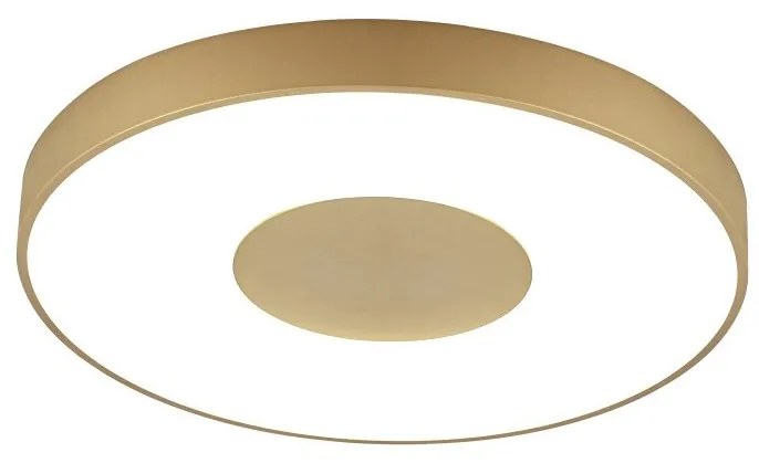 Plafoniera LED Smart dimabila cu telecomanda COIN 50cm aurie