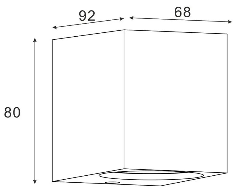 Aplica de perete Exterior, Protectie IP44, 1xGU10, HARMONIA