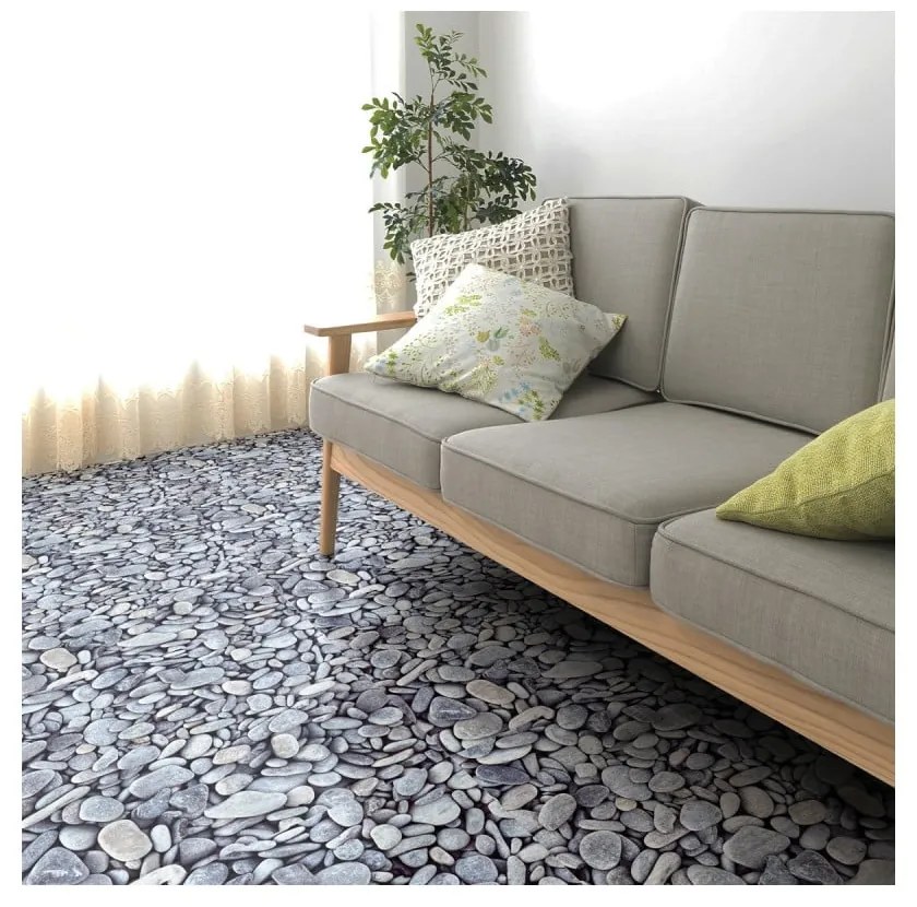 Autocolant de podea Ambiance Slab Pebble, 40 x 40 cm