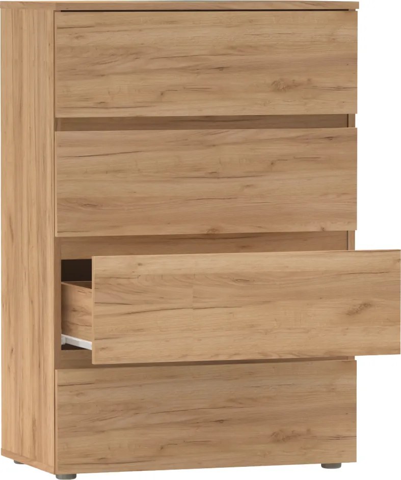 Comoda PARMAD, stejar craft auriu