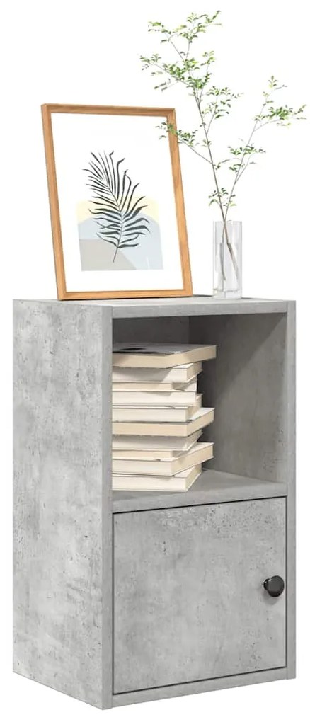 vidaXL Bibliotecă, gri beton, 31x24x52 cm, lemn prelucrat