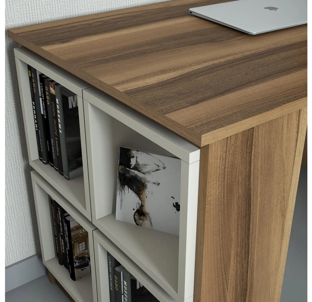 Masă PC Babar (Nuc + Crem). 1088231