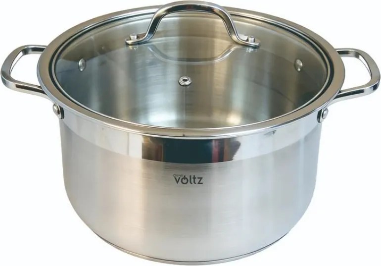 Oala Oliver Voltz OV51211D30, 16,2 l, 30 x 23 cm, Fund gros, Aragaz, Plite electrice, Inductie, Otel inoxidabil