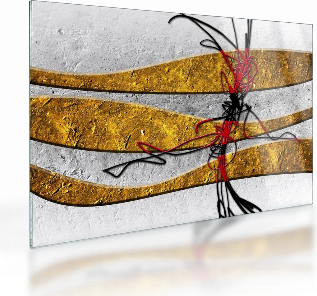 Tablou pe sticlă abstract (70x50 cm)