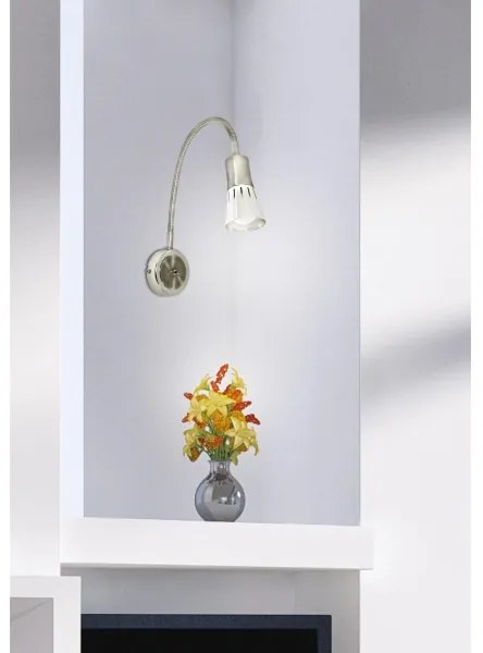 Veioză flexibilă ARENA 1xE14/40W/230V crom