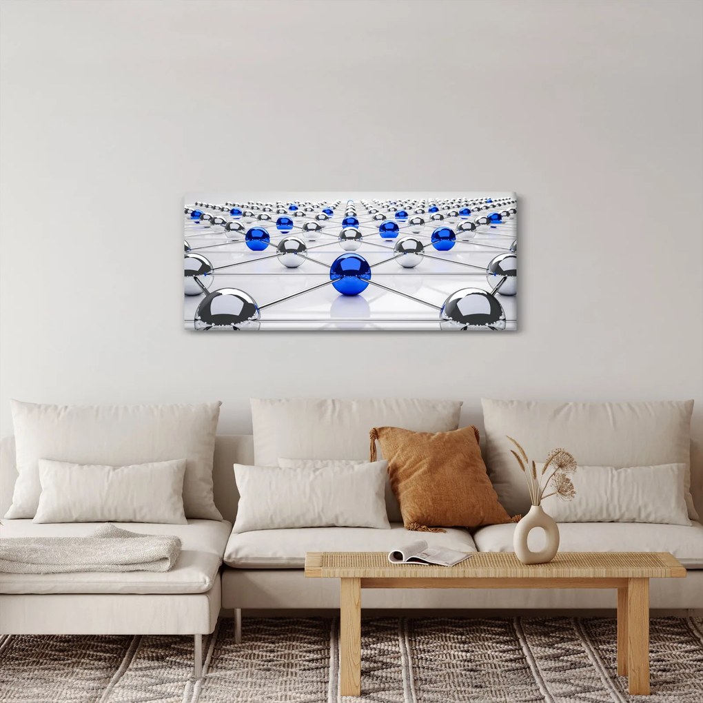 Tablou cu caii legați (120x50 cm)
