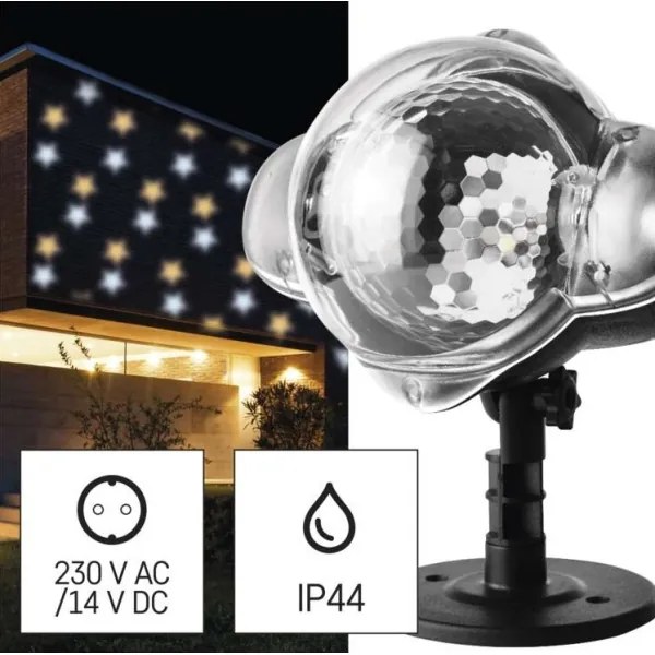 Proiector LED de Crăciun de exterior LED/4W/230V IP44 alb cald/rece