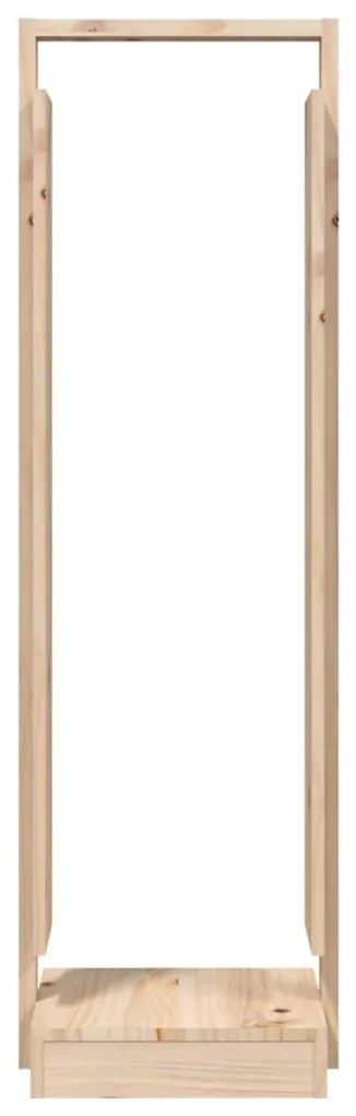 Suport pentru busteni, 33,5x30x110 cm, lemn masiv pin Maro