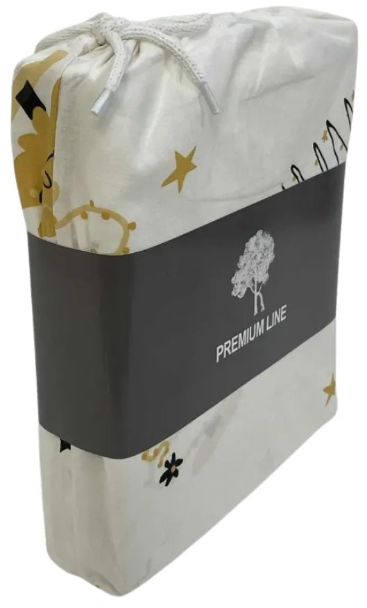 Lenjerie de pat din bumbac FROST & GOLD alba Dimensiune lenjerie de pat: 70 x 90 cm | 140 x 200 cm