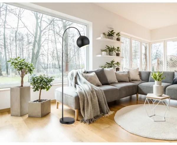 Lampadar Globo 24779B BENNO 1xE27/60W/230V negru