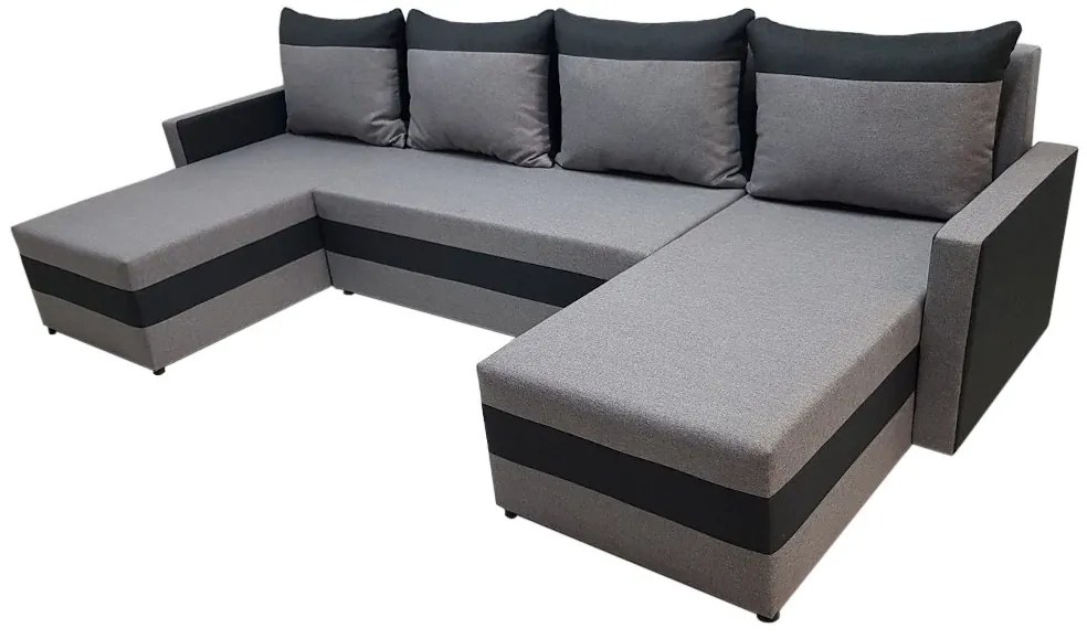 Supermobel Coltar extensibil in forma de U VELVET, 289x77x141, malmo 85/malmo 96