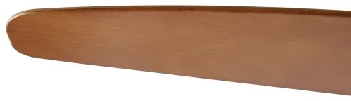 ZEVENTI - Ventilator de tavan LED PADUA, 18W/230V, Wi‑Fi Tuya, alb/maro + telecomandă