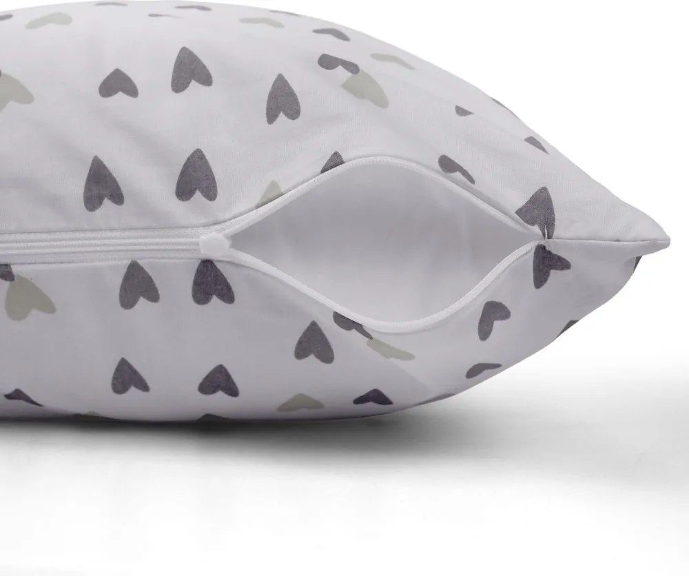 Lenjerie de pat din bumbac INIMIOARE