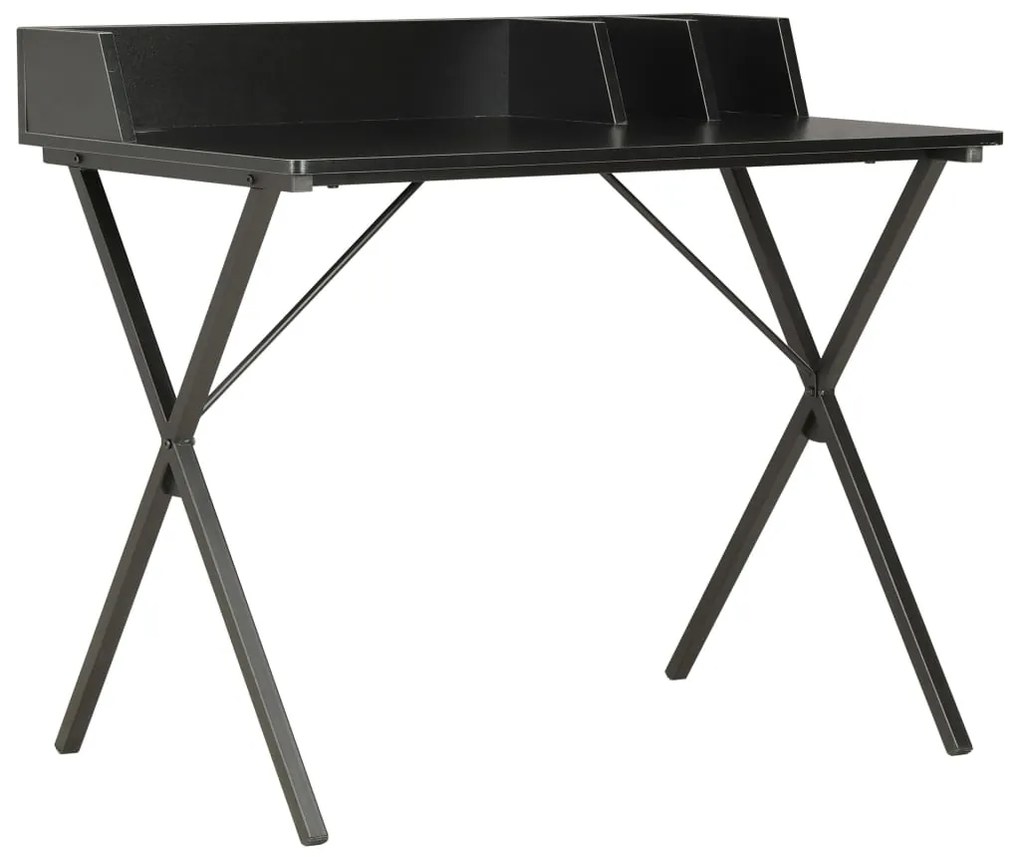 vidaXL Birou, negru, 80x50x84 cm