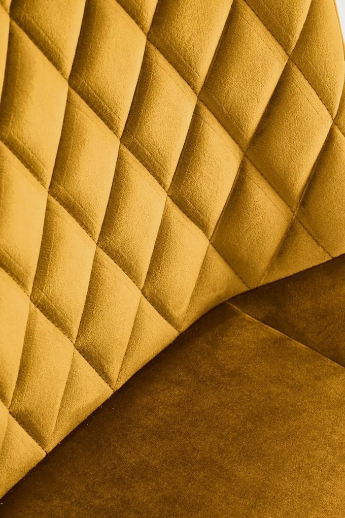 Scaun K520 velvet mustariu