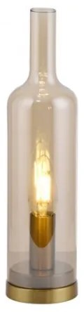 JUST LIGHT. 14006-27 - Lampă de masă BOTTLE 1xE14/25W/230V bej/fumuriu