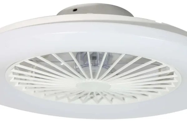 Plafonieră LED dimabilă cu ventilator Lucci Air 513200 OSLO LED/20W/230V alb + telecomandă