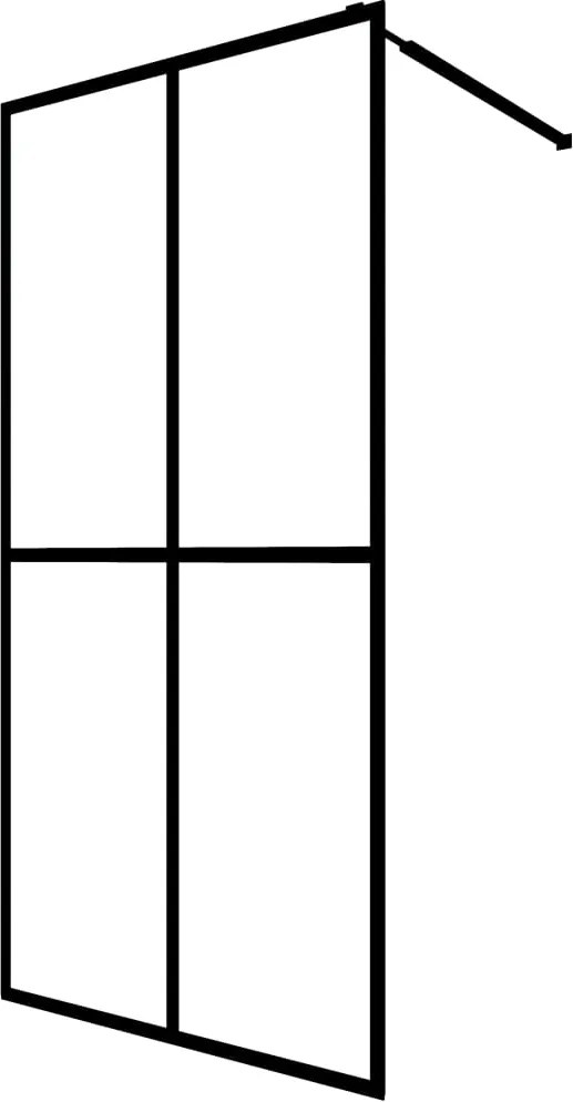 vidaXL Paravan de duș walk-in, 118x190 cm, sticlă securizată mată