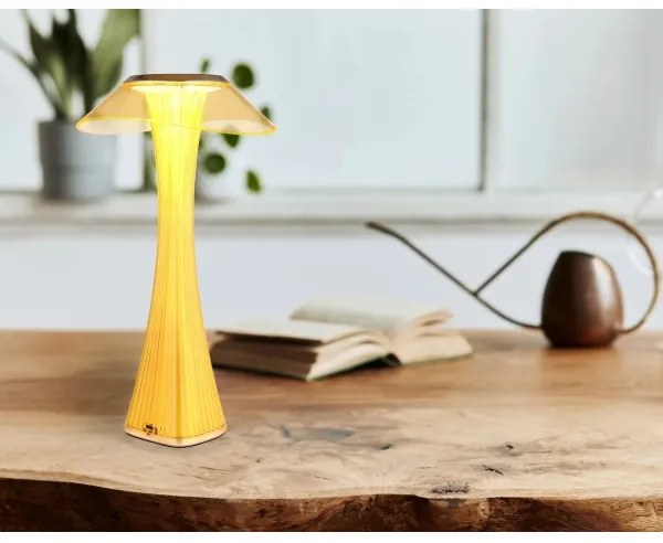 Lampă LED reîncărcabilă dimabilă de masă Globo 21025A AMBRA LED/2,5W/3,7V 2700K/4500K/6500K auriu