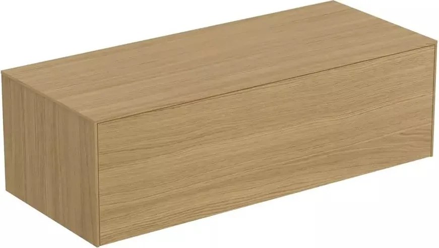 Dulap baza suspendat Ideal Standard Atelier Conca finisaj stejar deschis 1 sertar cu blat 120 cm
