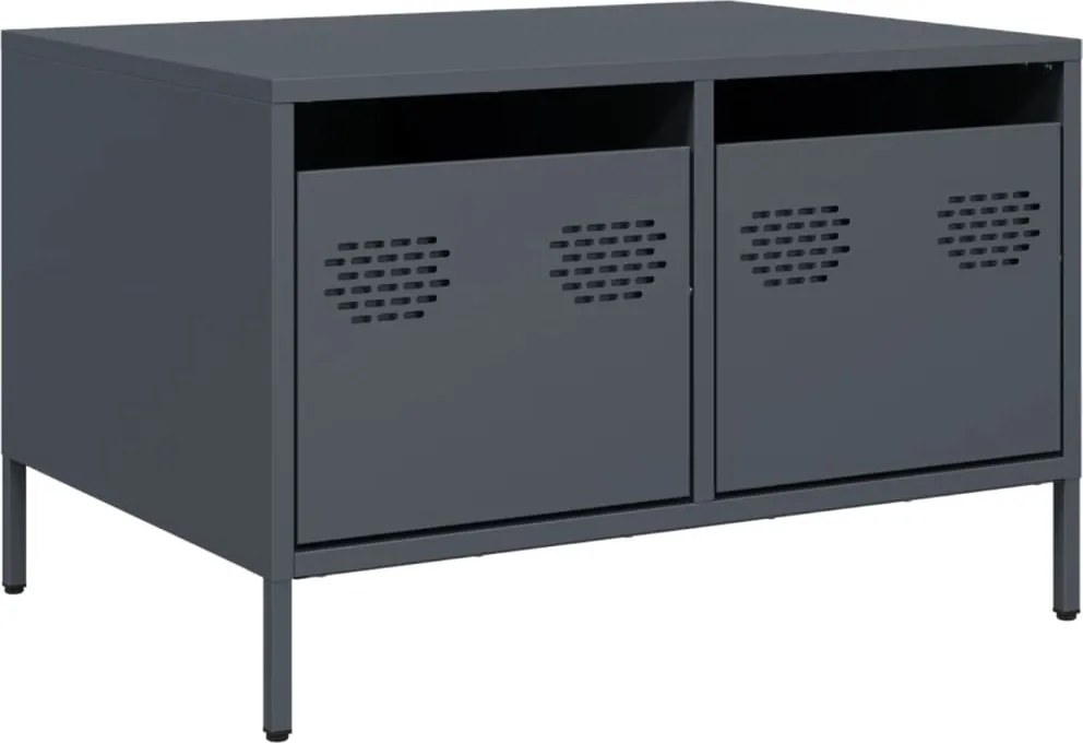 vidaXL Dulap TV, antracit, 68x50x43,5 cm, oțel laminat la rece