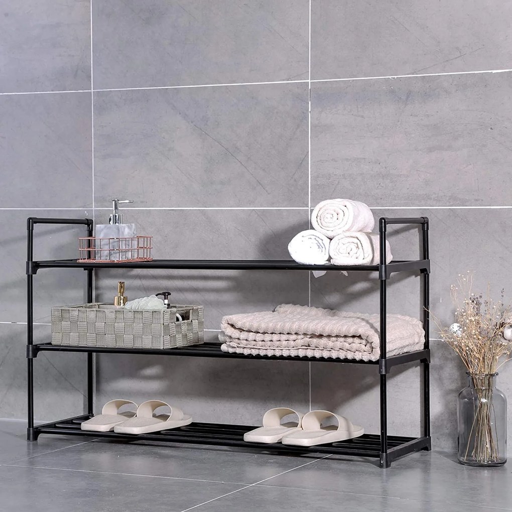 Dulap negru pentru incaltaminte VARIO 92x55 cm