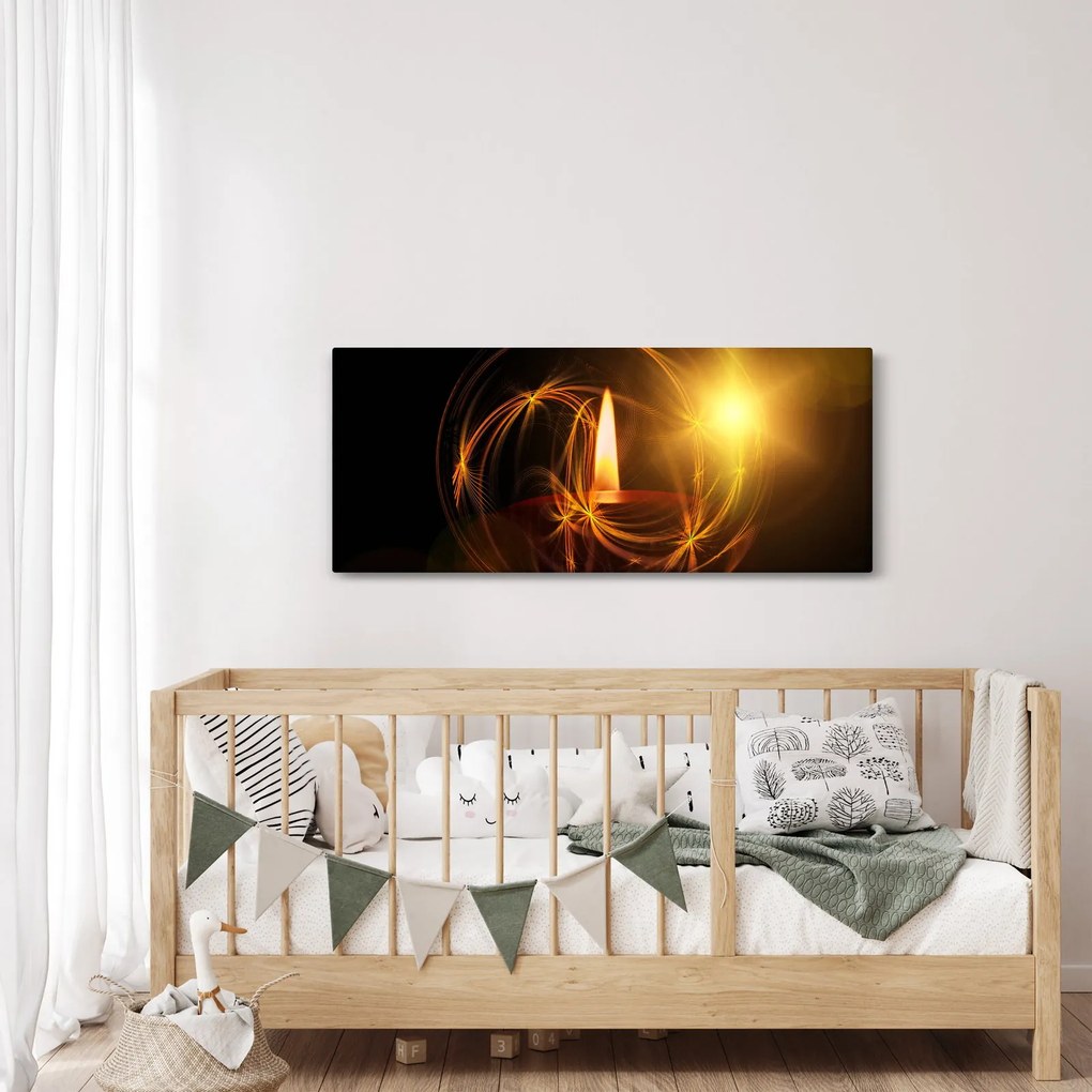 Tablou cu lumânare (120x50 cm)
