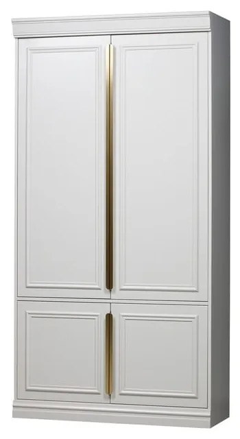 Șifonier gri deschis din lemn de pin 110x215x44 cm Organize – WOOOD