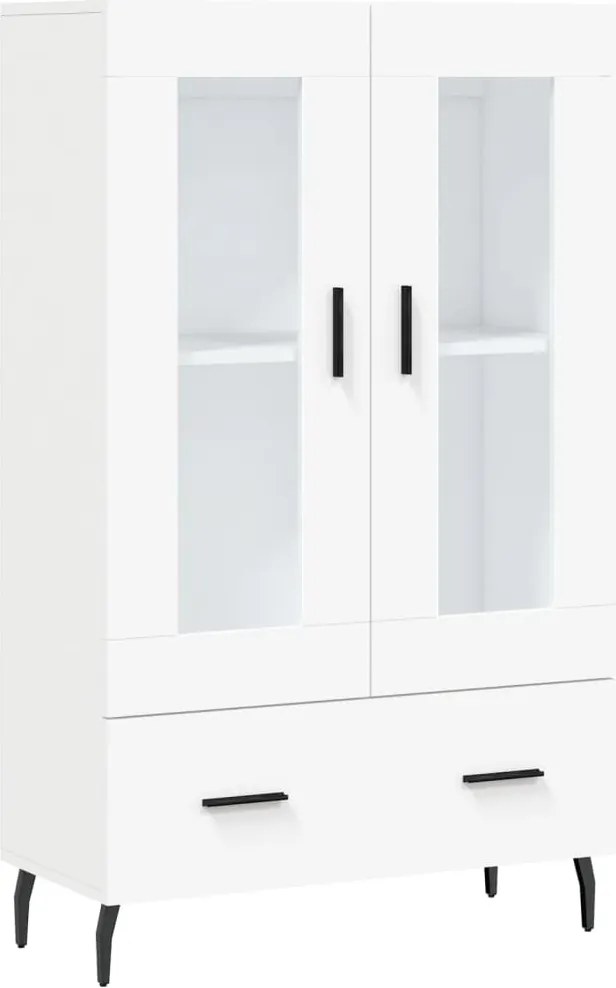 vidaXL Dulap înalt, alb, 69,5x31x115 cm, lemn prelucrat