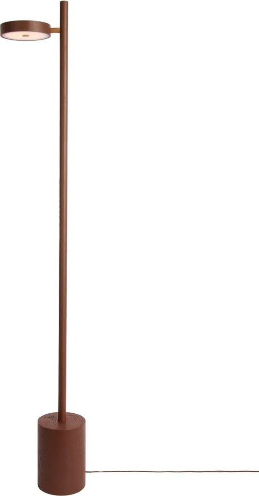 Lampadar LED din lemn de frasin maro Okinawa