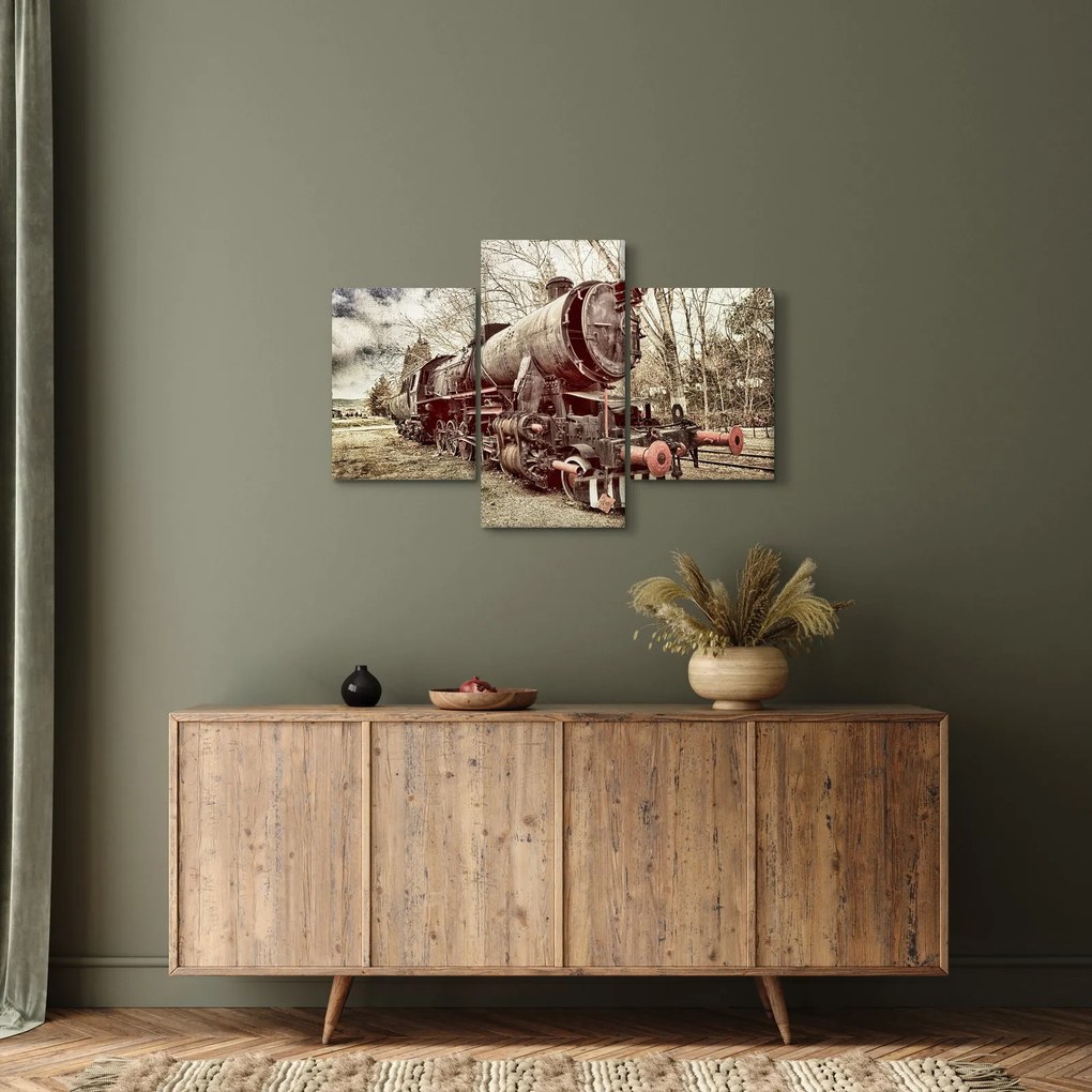 Tablou cu locomotivă istorică (90x60 cm)