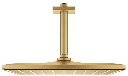 Palarie si brat de dus Grohe Rainshower Mono Cube 310 auriu periat Cool Sunrise cu 1 functie