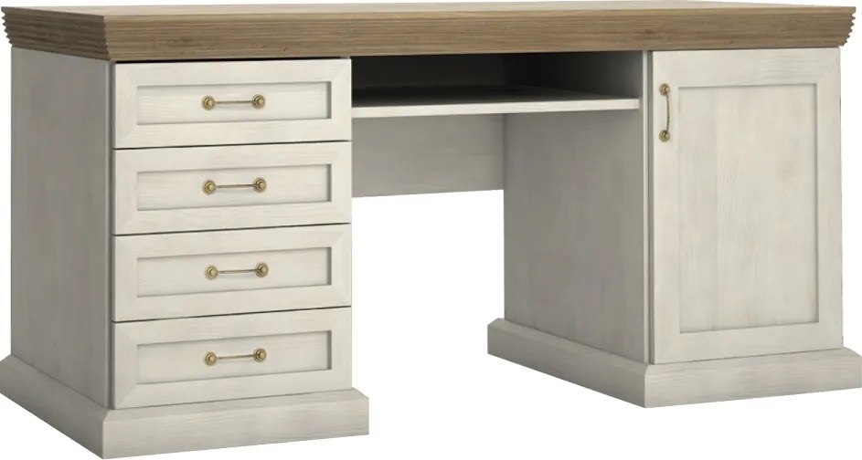 Masă PC, pin nordic / stejar sălbatic, ROYAL B1.