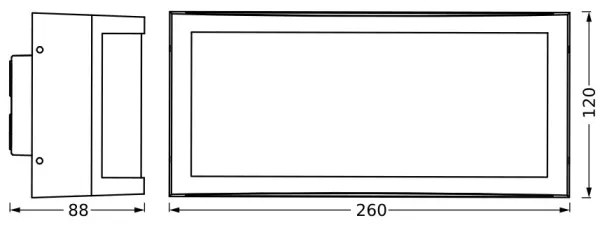 Aplică de exterior Ledvance CUADRA 1xE27/40W/230V IP65