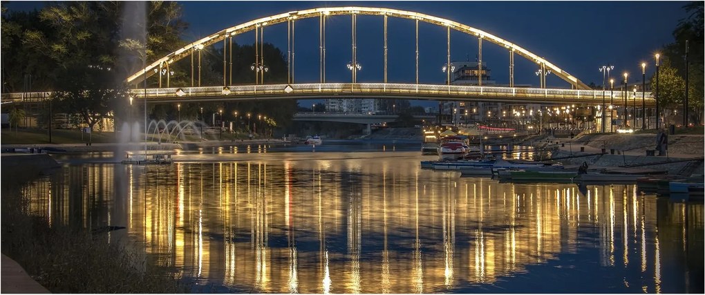 Tablou cu făntână arteziană (120x50 cm)