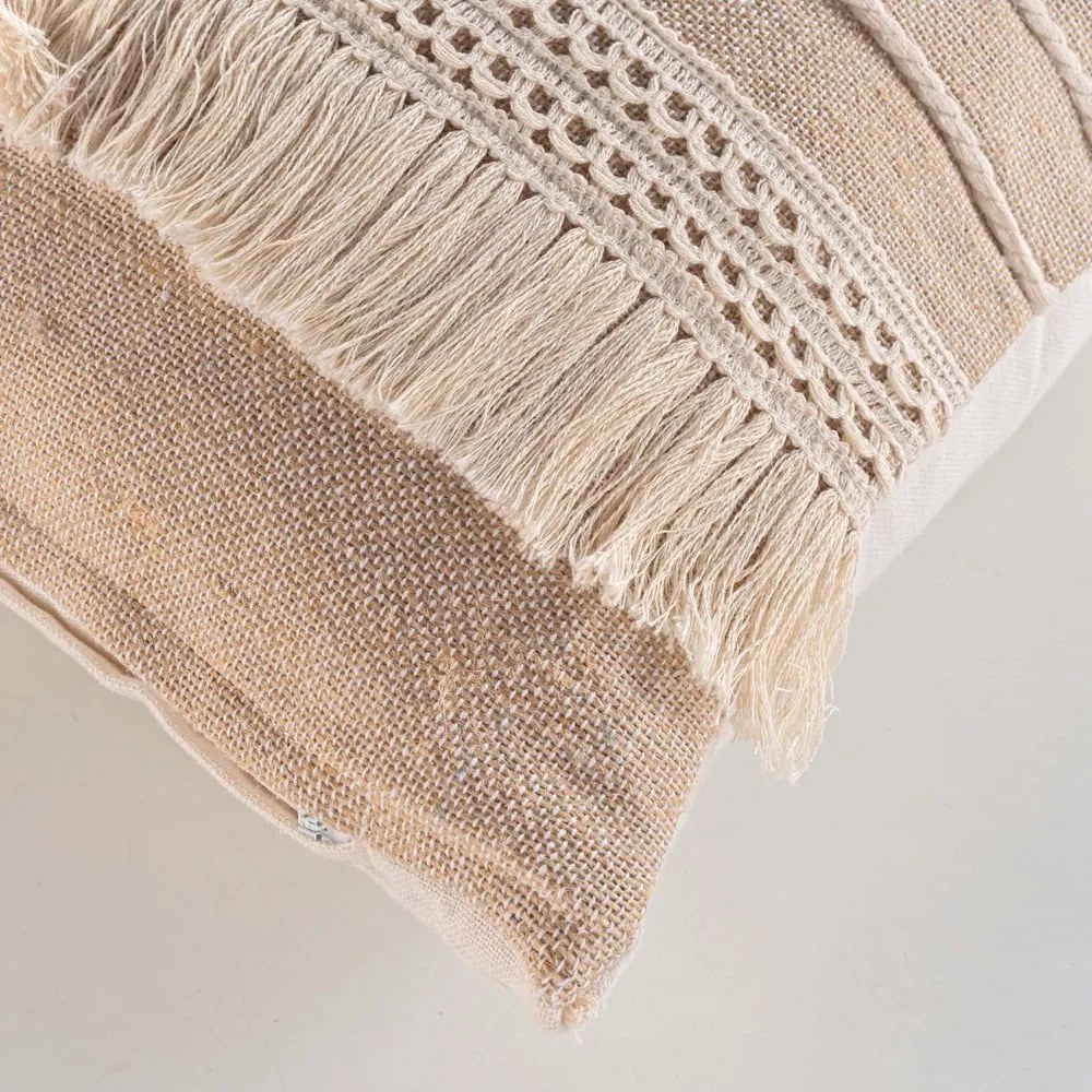 Pernă decorativă din amestec de iută 45x45 cm Cirrus – douceur d'intérieur