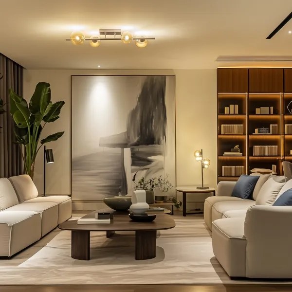 Lustră LED aplicată Brilagi MILLA 4xG9/3W/230V crom lucios/auriu