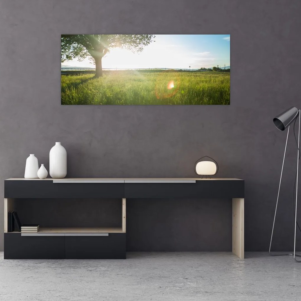 Tablou - Copac în câmp (120x50 cm)