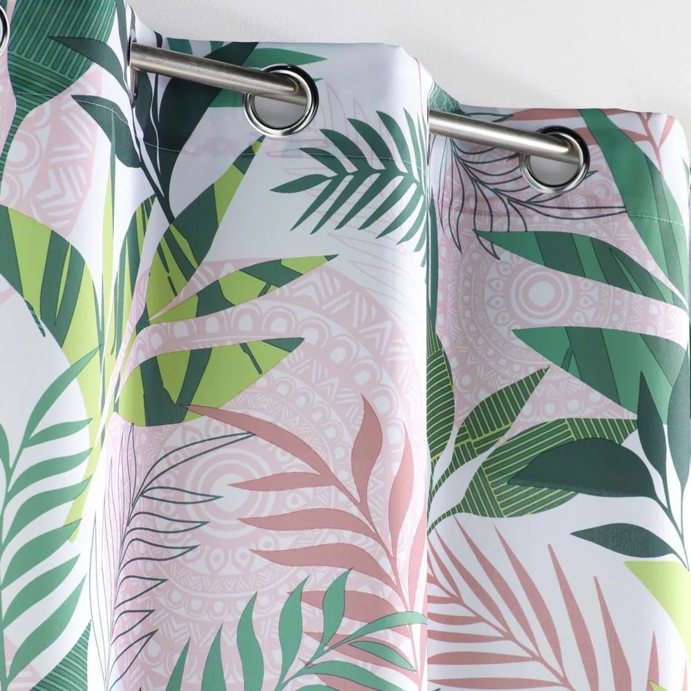 Draperie verde-roz 140x260 cm Assana – douceur d'intérieur