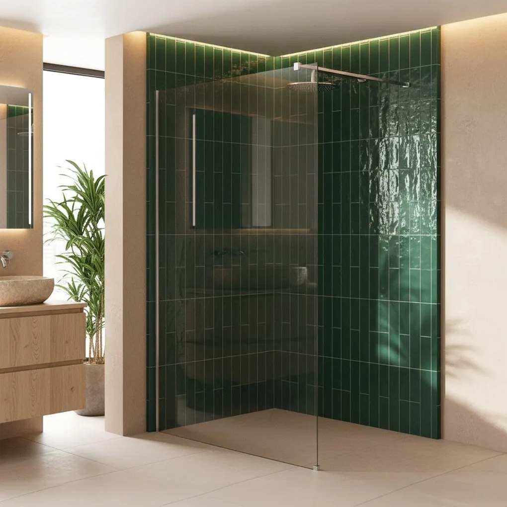 Paravan de dus Rea Flexi Transparent / Chrome 140