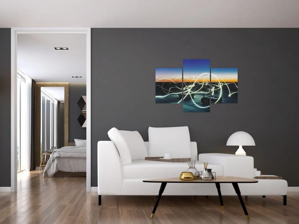 Tabloul - privire spre cer din acoperiș (90x60 cm)