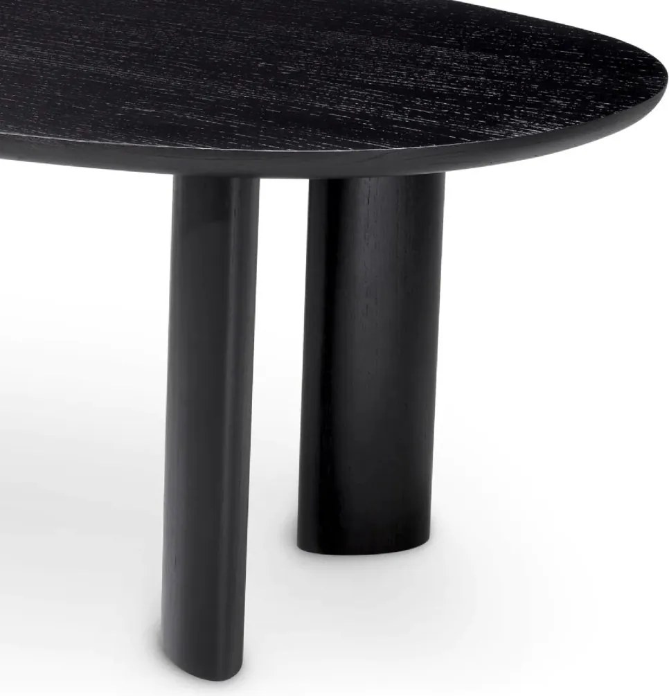 Masa dining moderna design LUX Lindner negru 259x109cm