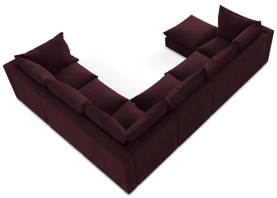 Colțar burgundy (cu colț pe partea dreaptă/în formă de "U") Manao – Makamii