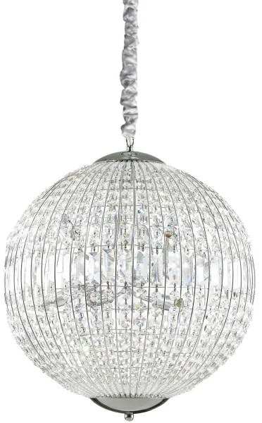 Lustră de cristal pe cablu Ideal Lux LUXOR 8×G9/40W/230V